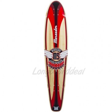Mindless Marauder II Red 42.5" kicktail longboard Deck
