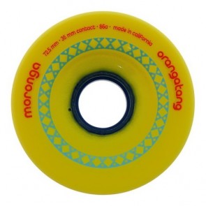 Orangatang Moronga 72.5mm 86a Yellow longboard wielen