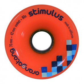Orangatang Stimulus 70mm 80a Orange longboard wielen